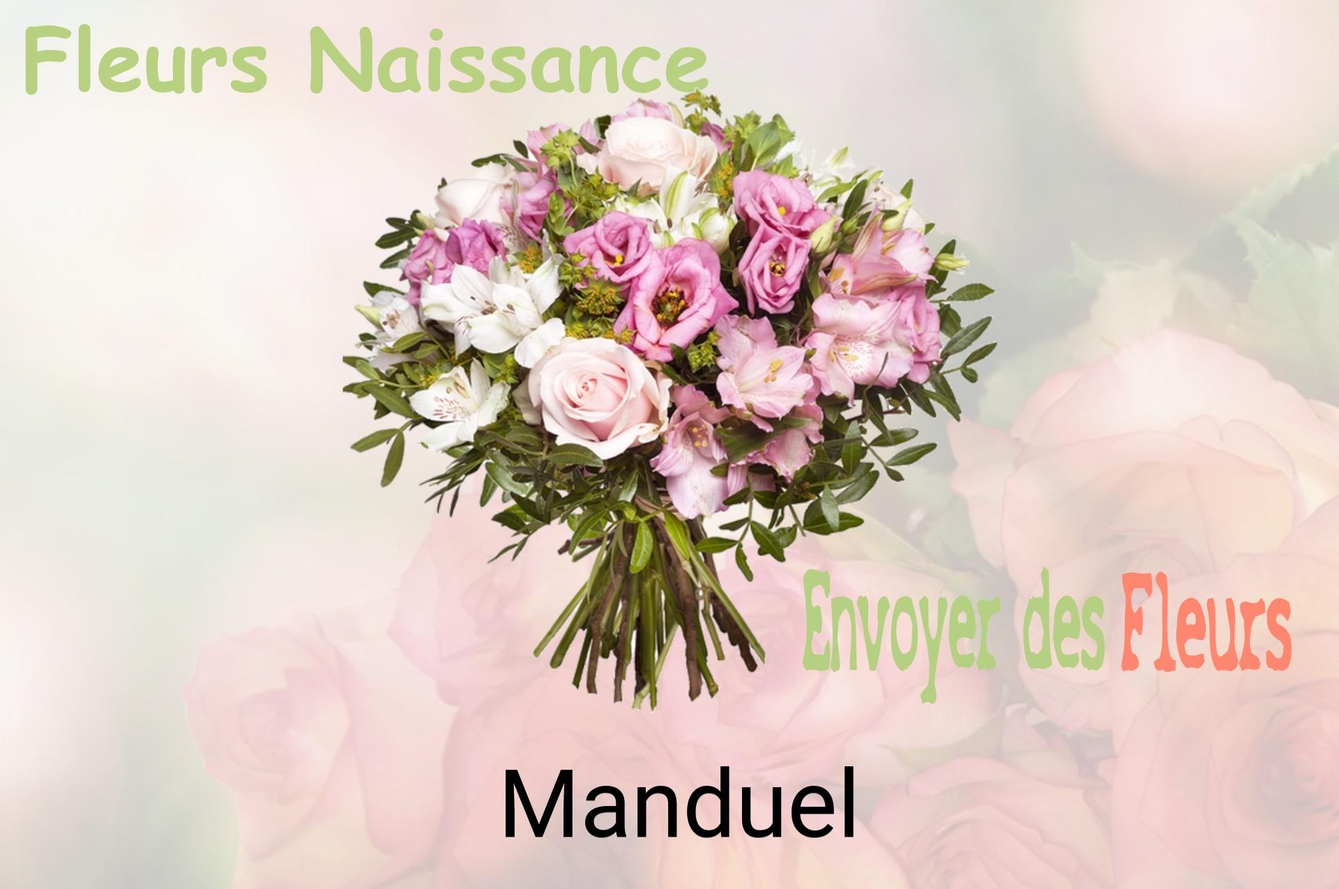 Bouquet de fleurs de naissance livré à Manduel
